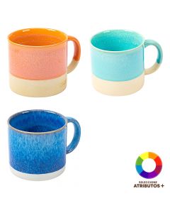 Jarra porcelana bicolor moderna