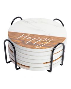 Portavasos cerámica frases estampadas