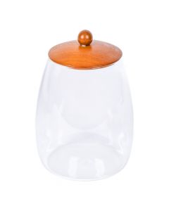 Recipiente vidrio 1000ml madera