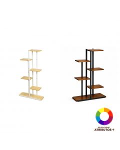 Estante organizador metálico madera