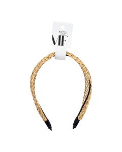 Diadema beige con relieve