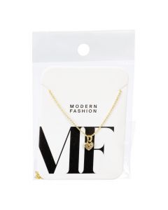 Collar corazón dorado