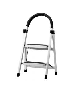 Escalera metálica plegable compacta