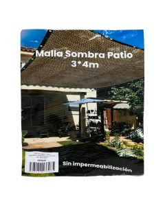 Malla sombra 3x4m