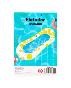 Flotador estampado limones amarillo