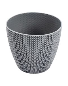 Maceta redonda gris 1.4l