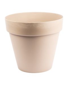 Maceta redonda marrón 10l