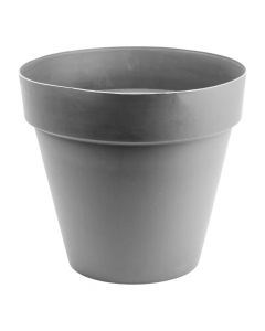 Maceta plástica redonda gris