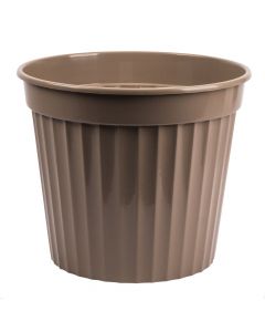 Maceta plástica marrón 13l