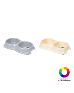 Taza doble para mascotas