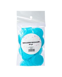 Confeti celeste decorativo