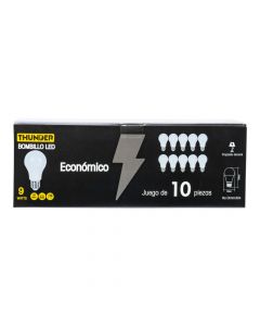 Pack 10 bombillos LED 9W