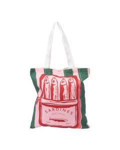 Bolso tela estampado blanco multicolor