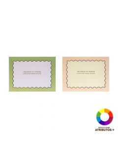 Planificador semanal 60 hojas