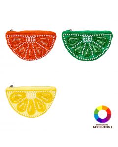 Monedero diseño frutas