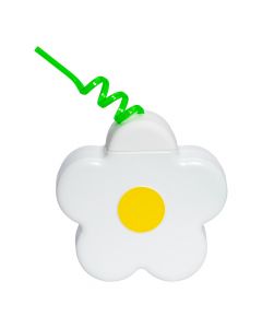 Envase flor con pajilla