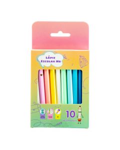 Lápices corazón colores pastel