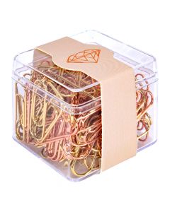 Clips metálicos oro rosa