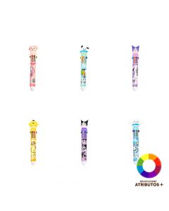 Lapicero plástico 10 colores