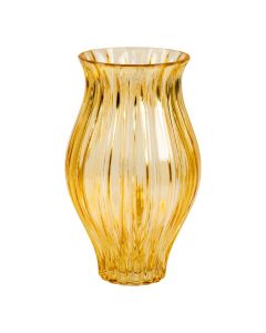 Jarrón vidrio marrón 25cm