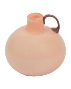 Florero vidrio rosado 11.5cm