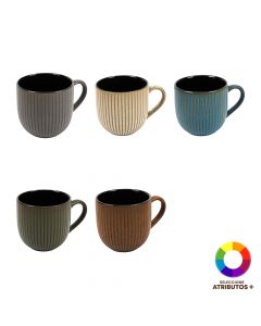 Jarra porcelana rayas