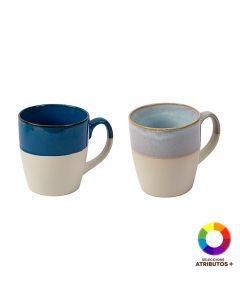 Jarra porcelana bicolor