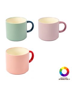 Jarra porcelana 480ml bicolor