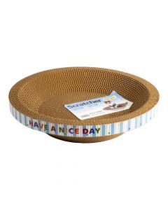 Rascador cartón estampado para gatos