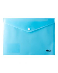 Carpeta plástica A4 celeste