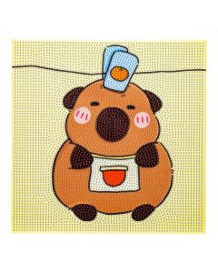 Pintura diamante capibara 30x30