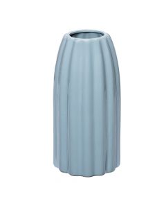 Jarrón porcelana gris rayas