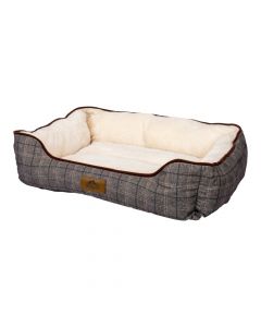 Cama afelpada grande multicolor