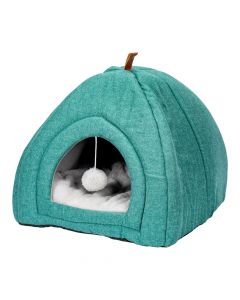 Cama con relieve y pom pom