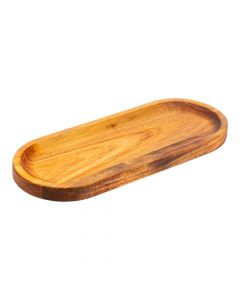 Bandeja ovalada madera marrón
