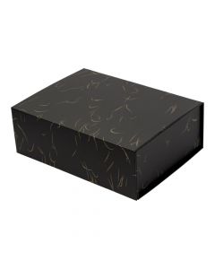 Caja mediana rayas negras