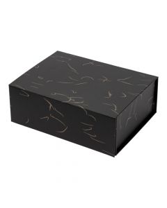 Caja plegable negro dorado pequeña