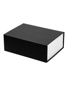 Caja plegable negro y blanco