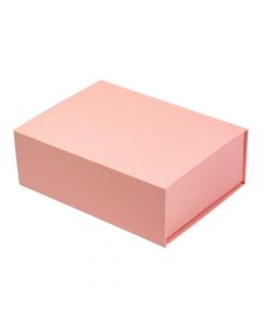 Caja plegable cartón rosado