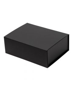 Caja plegable cartón negra pequeña