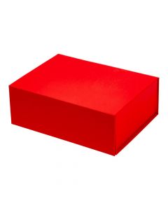 Caja plegable cartón rojo
