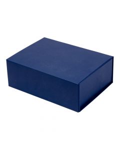 Caja plegable cartón azul pequeña