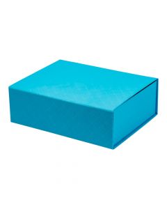 Caja cartón rombo celeste
