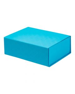Caja plegable rombos celeste