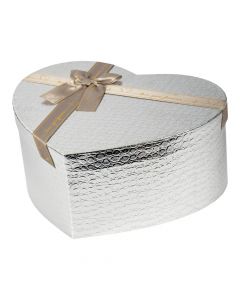 Caja regalo plateado grande