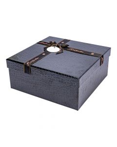 Caja negra y dorada grande