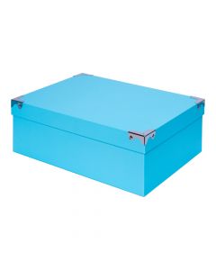 Set de caja celeste mediana