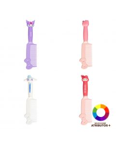 Peine plástico con relieve