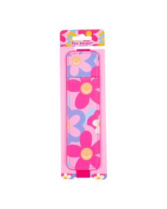 Portalápiz flores práctico decorativo