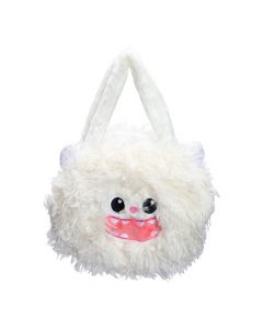 Bolso afelpado monstruo blanco